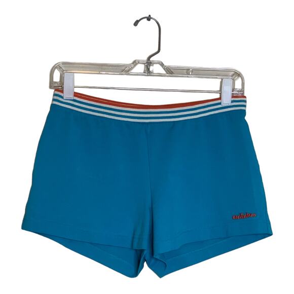 Adidas blue pull on shorts size 6 - Picture 1 of 8